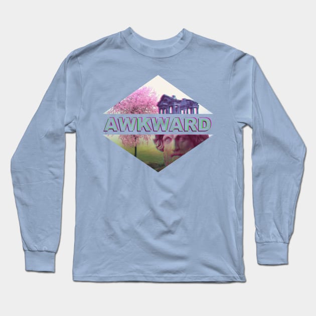 awkward aesthetic collage Long Sleeve T-Shirt by FandomizedRose